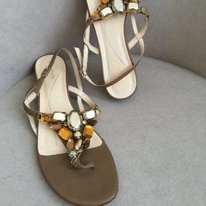 KATE SPADE NEW YORK Leather Slingback Sandals Size: 10 | US 10